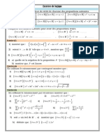 BAC 1 Exercices en Logique Mathématiques