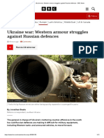 Ukraine War - Western Armour Struggles Against Russian Defences - BBC News