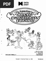 Data East 1993 Adventures of Rocky and Bullwinkle and Friends Full Manual