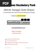 Chord Tone Vocabulary Pack - Melodic Arpeggio Guitar Shapes