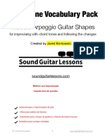 Chord Tone Vocabulary Pack - Melodic Arpeggio Guitar Shapes