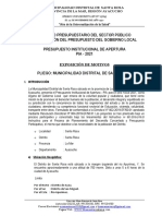 Exposicion de Presupuesto Institucional para El Año Fiscal 2020 MDSR