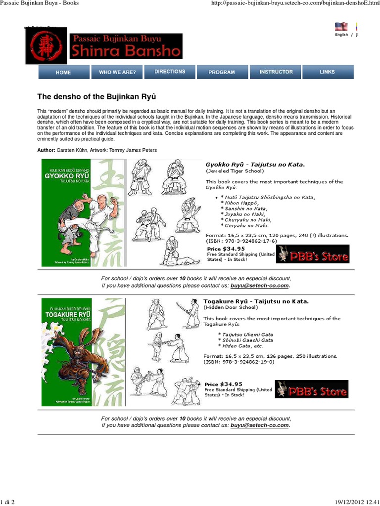 Bujinkan Taijutsu Training Manuals | PDF | Japanese Martial Arts | Combat