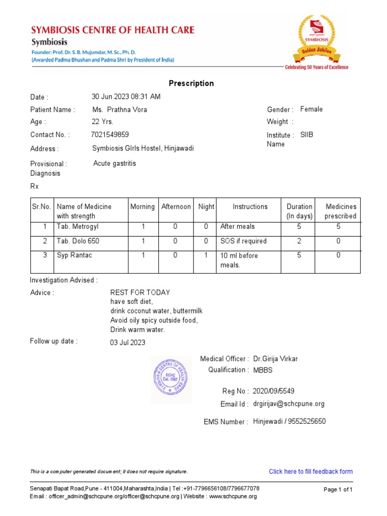 Prescription 3 | PDF | Medicine | Health Care