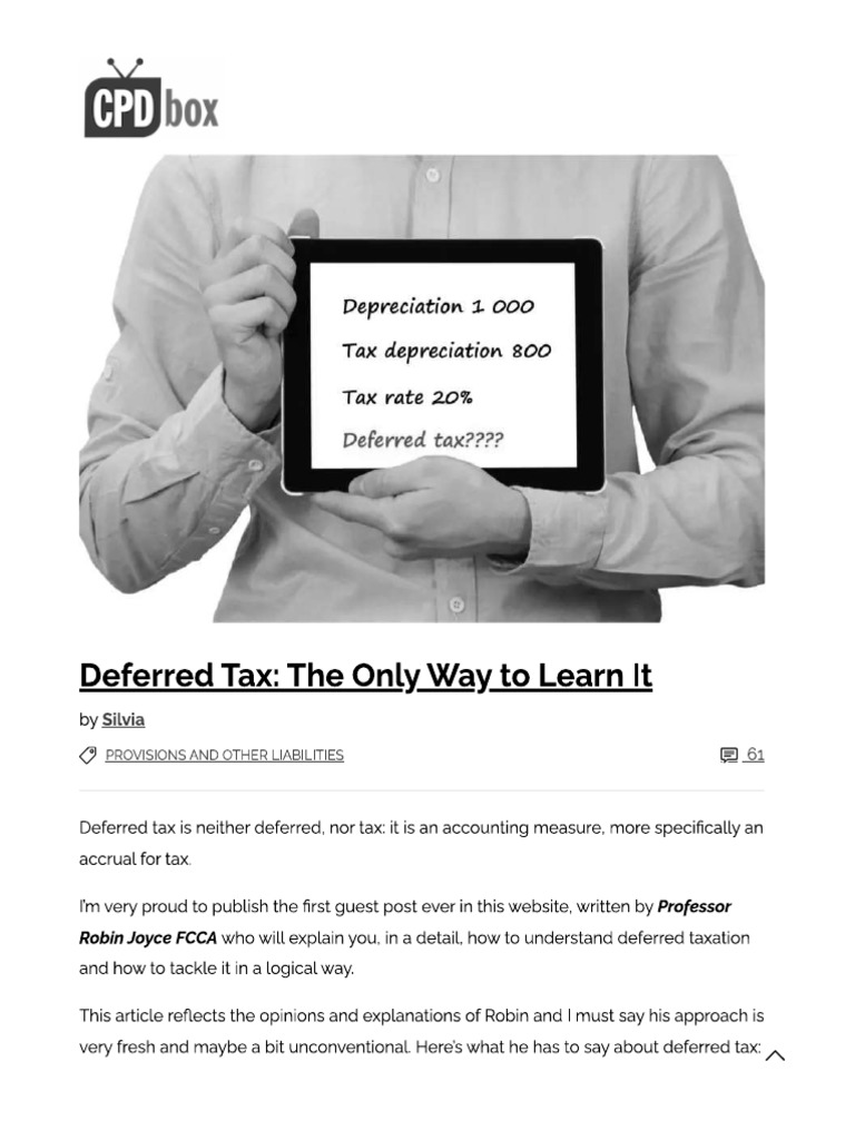 Deferred Tax | PDF