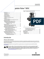 Actuadores de Pistón Fisher 585c Fisher 585c Series Piston Actuators Spanish Universal Es 123780