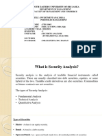 Security Analysis (Fundamnetal Analysis)