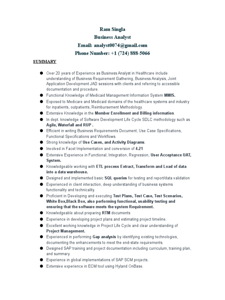 Ram Resume | PDF | Scrum (Software Development) | Software Development ...
