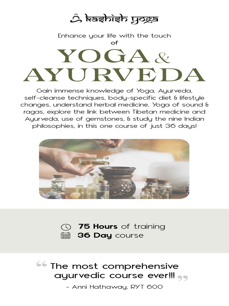 Yoga Ayurveda PDF For Students, PDF, Ayurveda