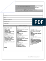 Permissão de Trabalho Analise de Riscos (Em Branco)