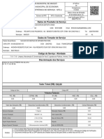 Dados Do Prestador de Serviço: Data e Hora de Emissão 07/07/2023 09:01:15 Cod Verificação NFS-e S8D7PA1Y0