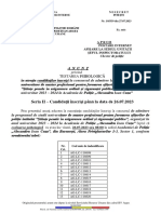 Anunt Psihologic MASTER PROFESIONAL AIC 2023 Seria II - 28.07.2023