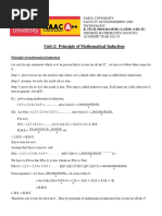 Unit-2 Principles of Mathematical Induction