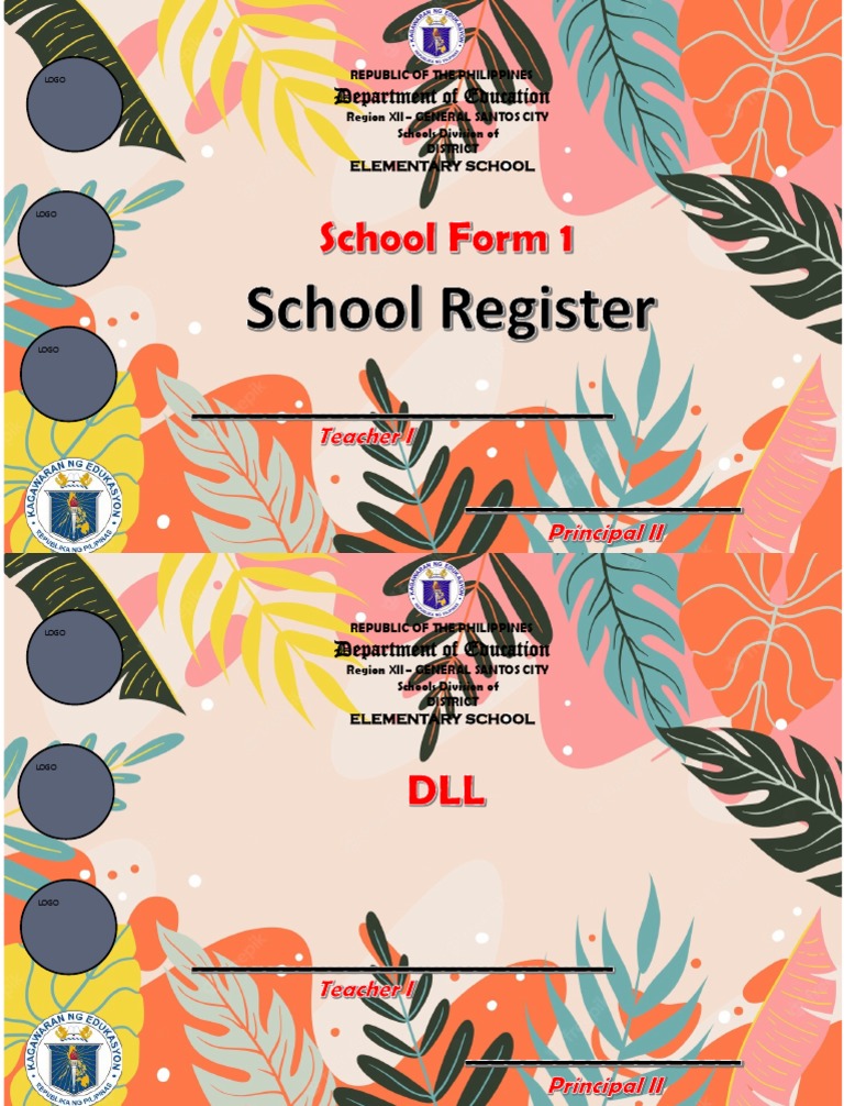 Editable Cover Page for School Forms | PDF