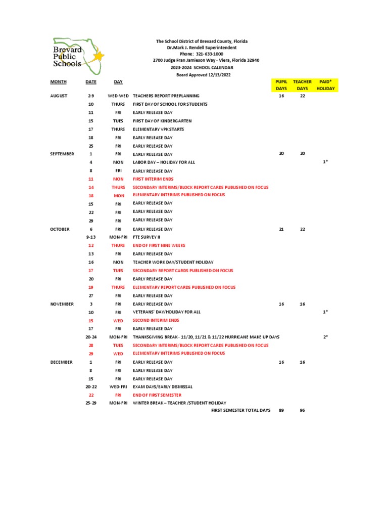Brevard county school calendar 2025 25 2025 25 awanata dawn