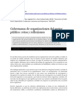 Artículo Gobernanza de Organizaciones Del Sector Público