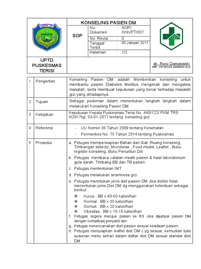 Spo 7 Konseling Pasien DM | PDF
