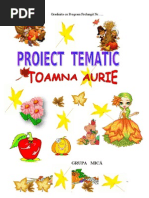 Proiecttematic Fructele Toamnei