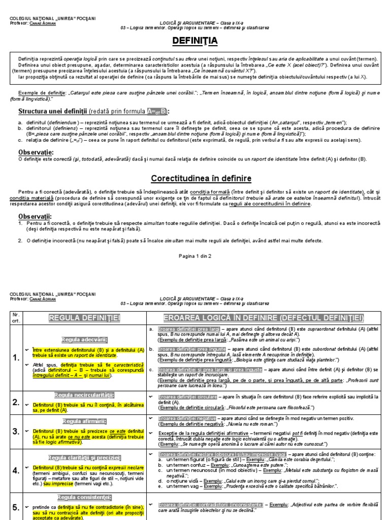 Definitia | PDF