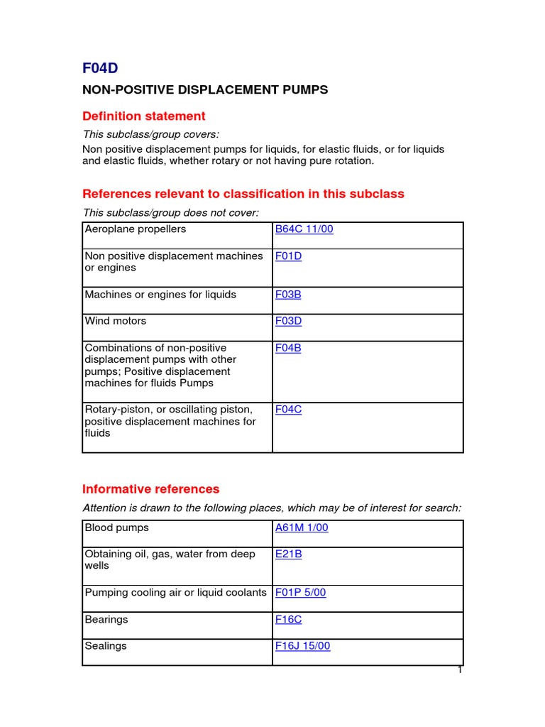 Definition Statement NonPositive Displacement Pumps PDF Pump Engines