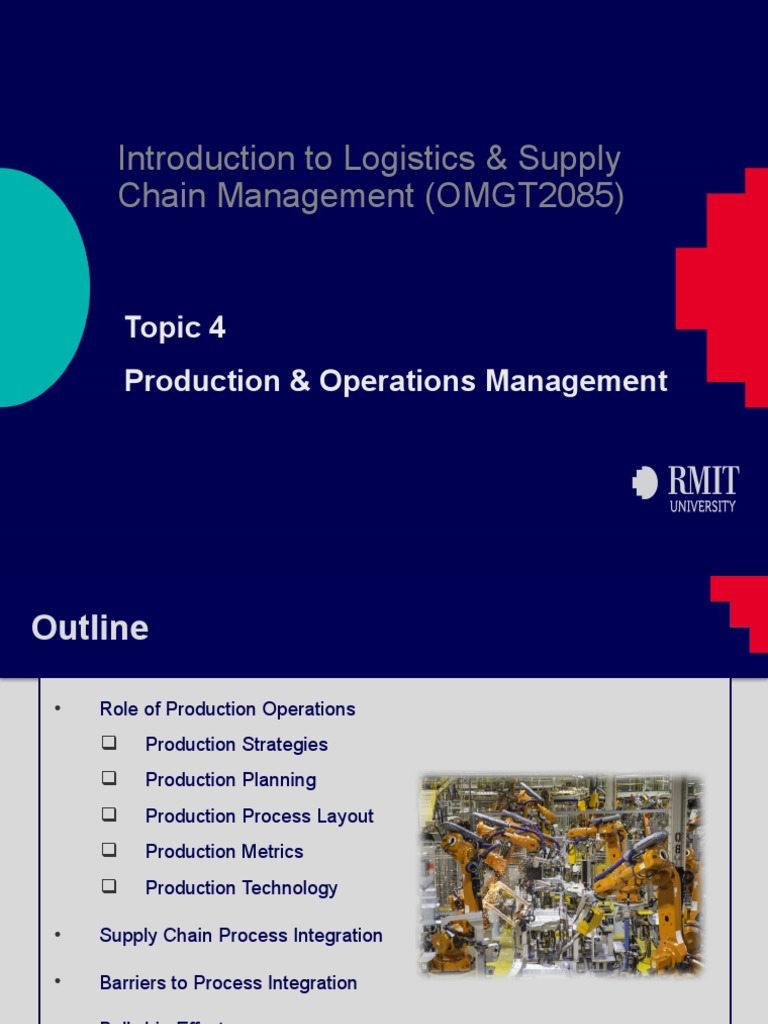 Topic 04 - Production and Operations Management | PDF