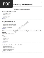 Valuation of Goodwill Set 1