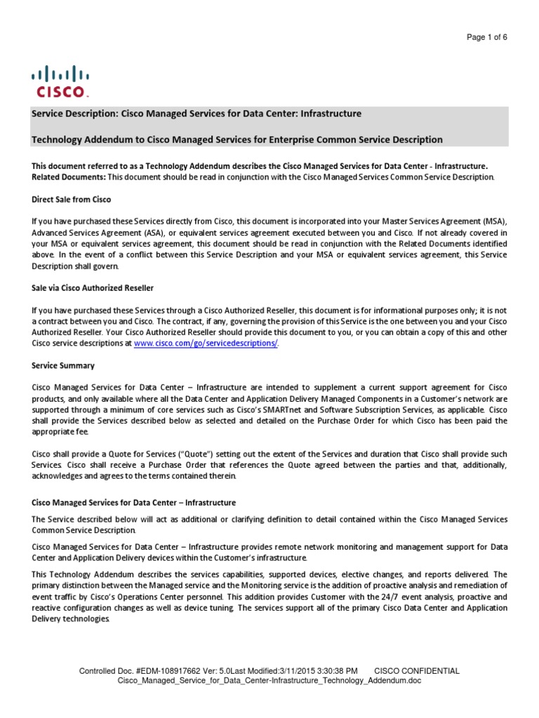 Cms for data center infrastructure technology addendum pdf