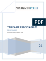 Tarifas Gra-21 - Precio PVP