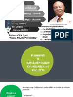 Planning & Implementation of Engr Projects