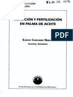 Nutrición Y Fertilización en Palma de Aceite: Eliécer Canchano Niebles