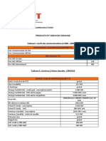 Direction Des Radiocommunications: Produits Et Services Orange