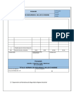 Normas de Seguridad, Salud e Higiene Industrial