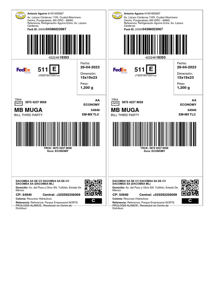Shipment Labels 230426180320 | PDF | Grupo Volkswagen