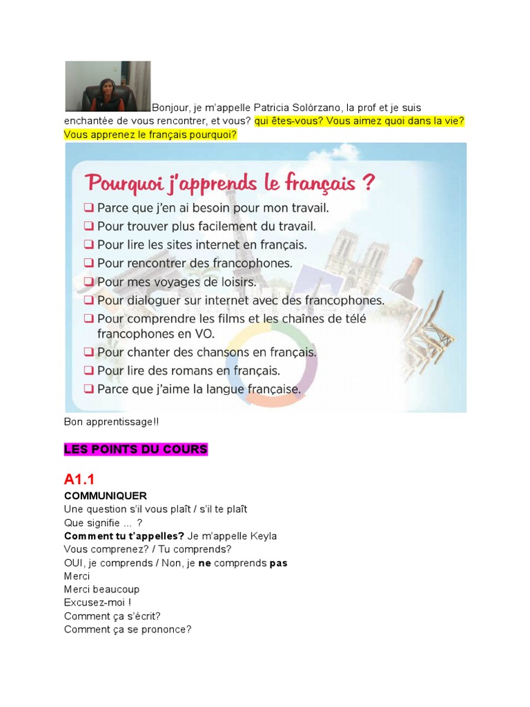 Cours A1.1 | PDF