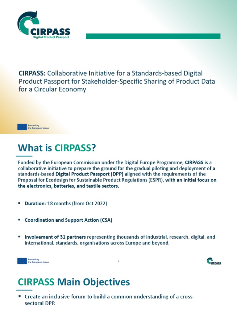 CIRPASS Presentation | PDF | Economies