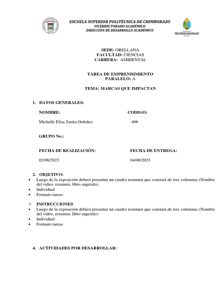 Marcas Que Impactan Zurita Michelle PDF Ecuador café
