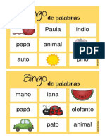 Bingo de Palabras