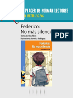 PLAN LECTOR. Federico - No Más Silencio Texto - Josefina Rillon Ilustraciones - Verónica Rodríguez