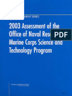 3.assessment of The Office of Naval Researchs Marine Corps Science and Technology Program (Etc.)