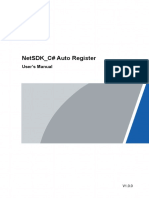 NetSDK - C# Auto Register User's Manual