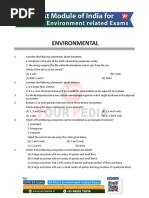 Environment Questions For Various Exams