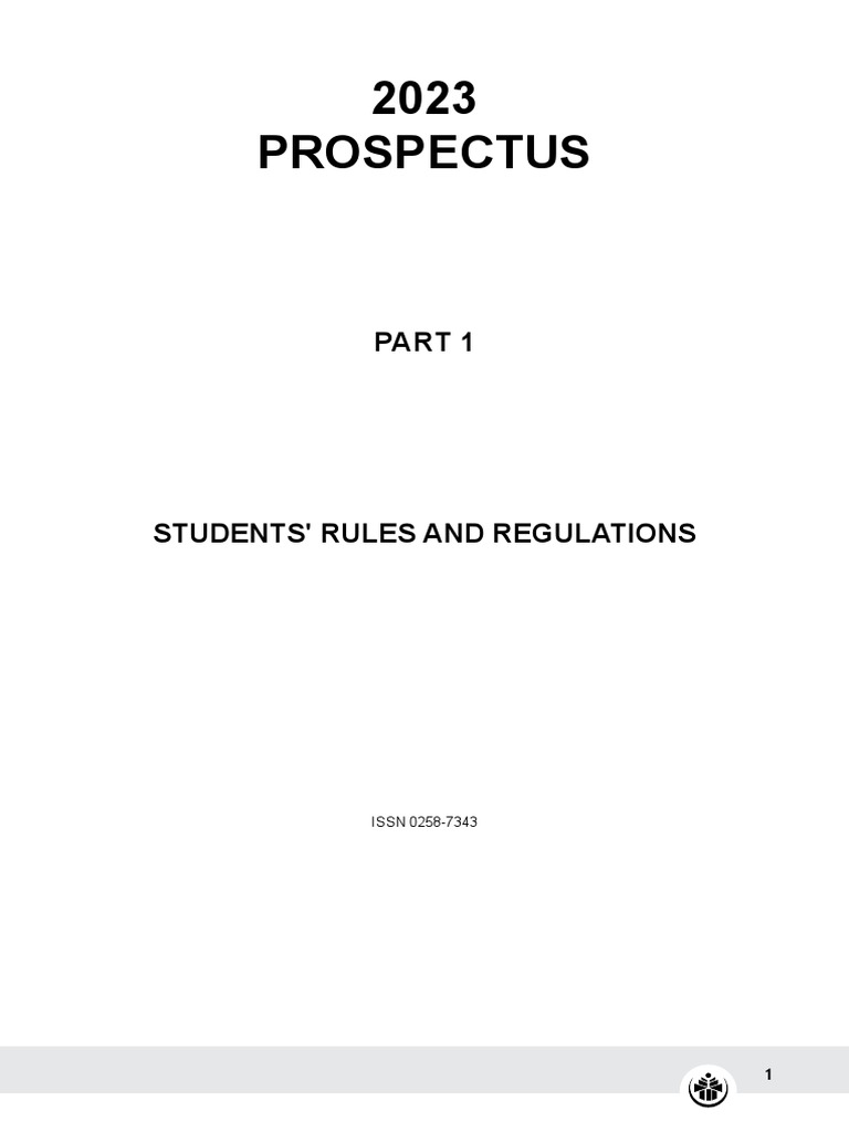 PART 1 - Students-Rules | PDF