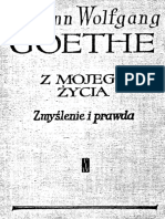 Goethe J.W. - Z Mojego Życia. Zamyślenie I Prawda