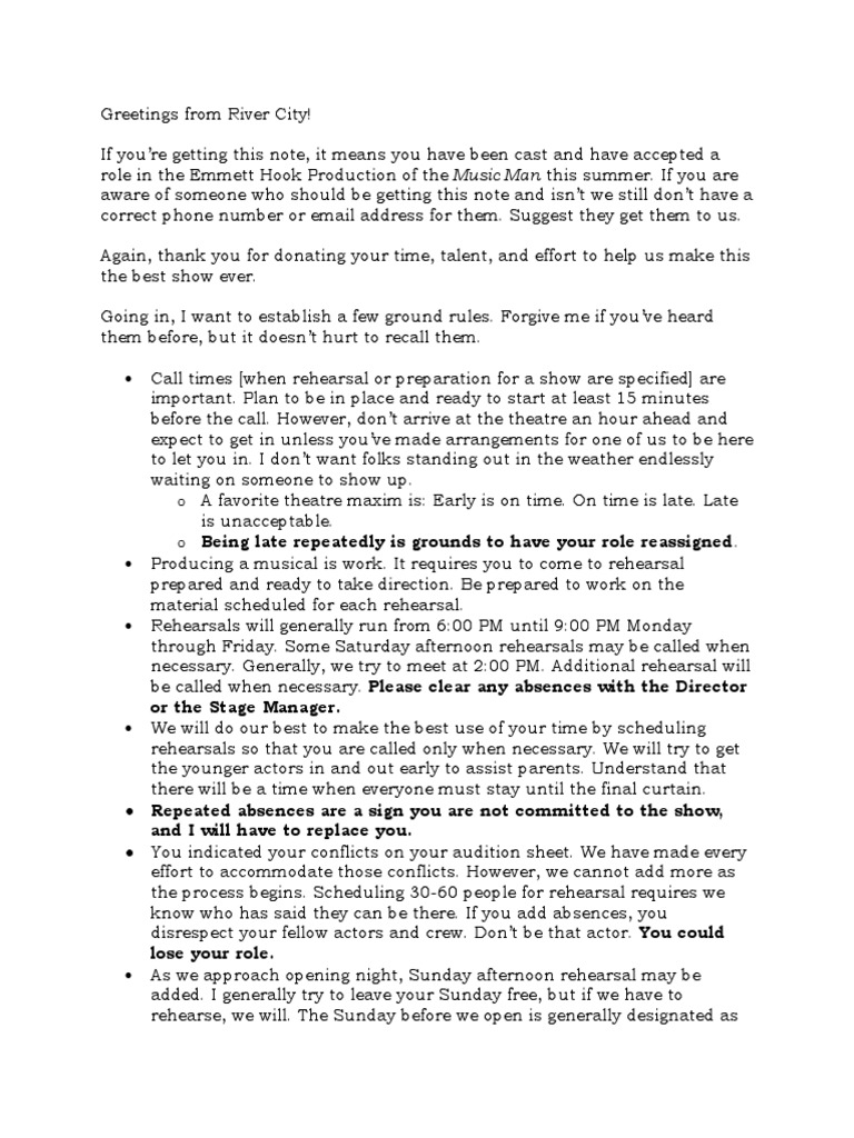 Emmett Hook Theatre Rules PDF