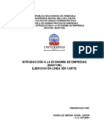 Introducción A La Economía de Empresas (Ead712e) Ejercicio en Linea 3er Corte