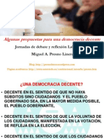 Algunas Reformas para Una Democracia Decente - Ponencia de Miguel Presno - Jornadas Laboral UPyD 2011