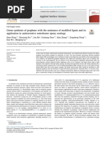 2019 - Green Synthesis of Graphene With The Assistance of Modified Lignin and Its Application in Anticorrosive Waterborne Epoxy Coatings