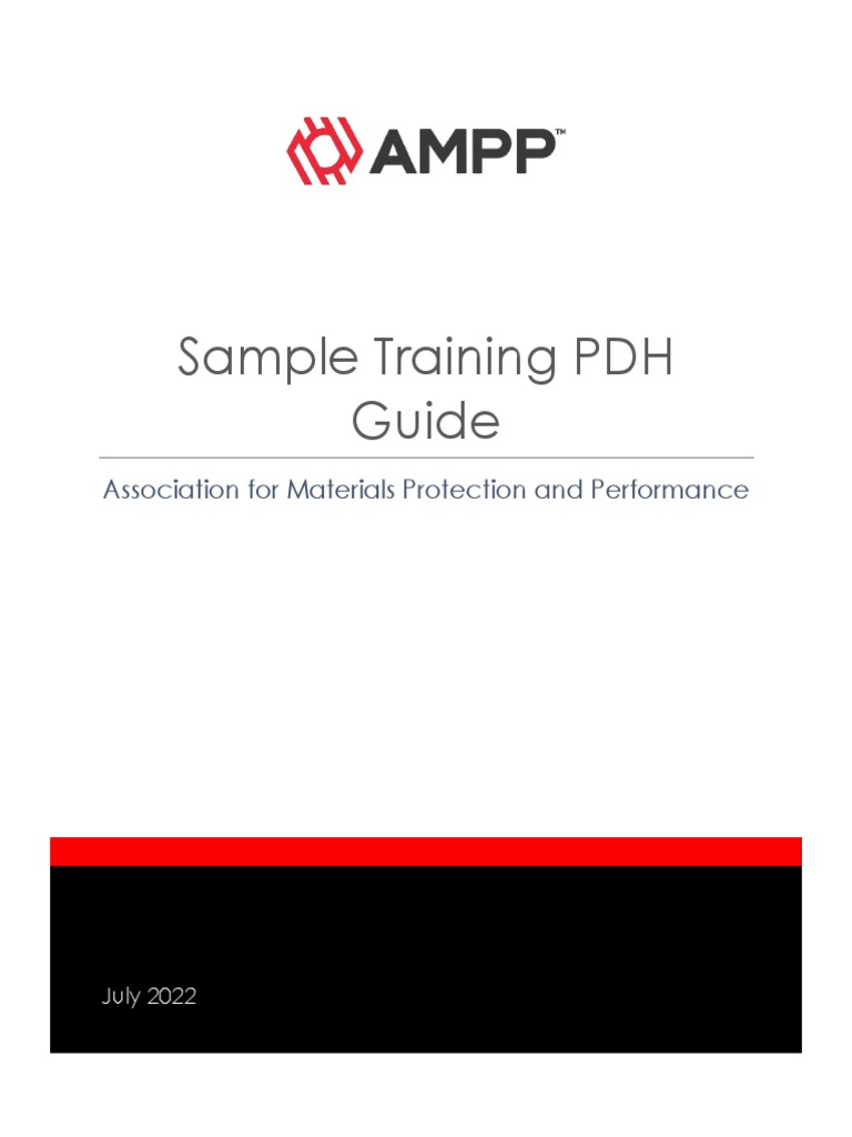 Sample PDH Training Document PDF Experience