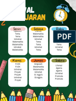 Hijau Ilustrasi Jadwal Pelajaran