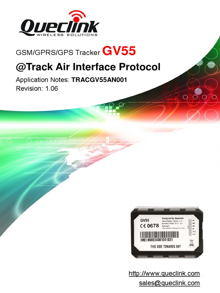 GV55 @track Air Interface Protocol V1.06 | PDF | Port (Computer ...